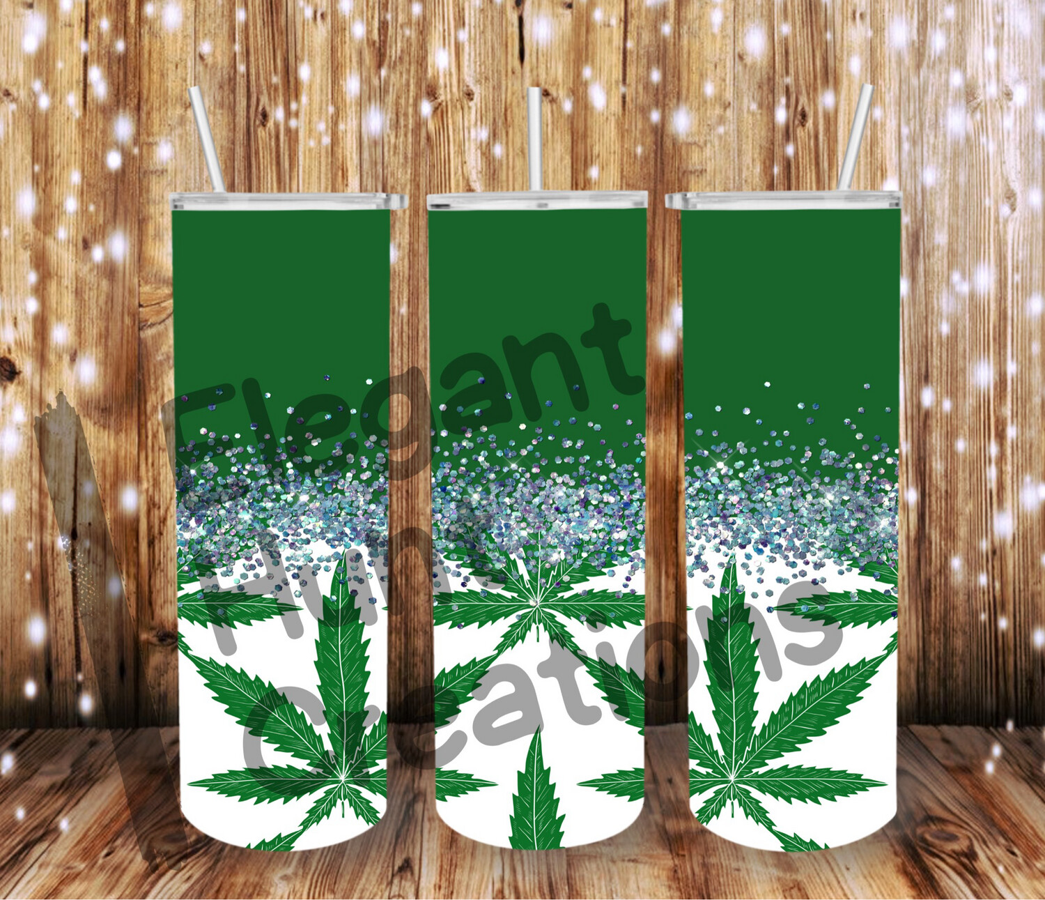 Weed Dark Green Sub Tumbler
