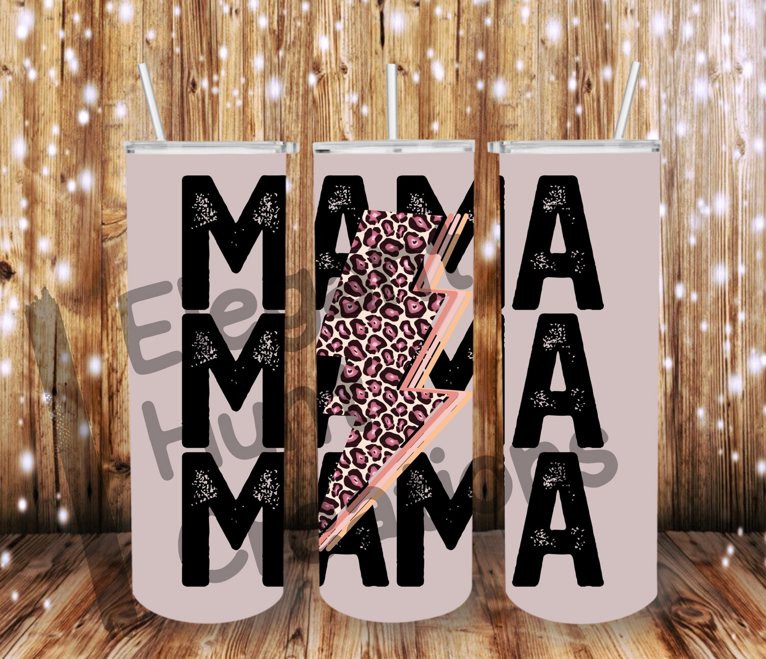 Mama Lightning Bolt Sub Tumbler