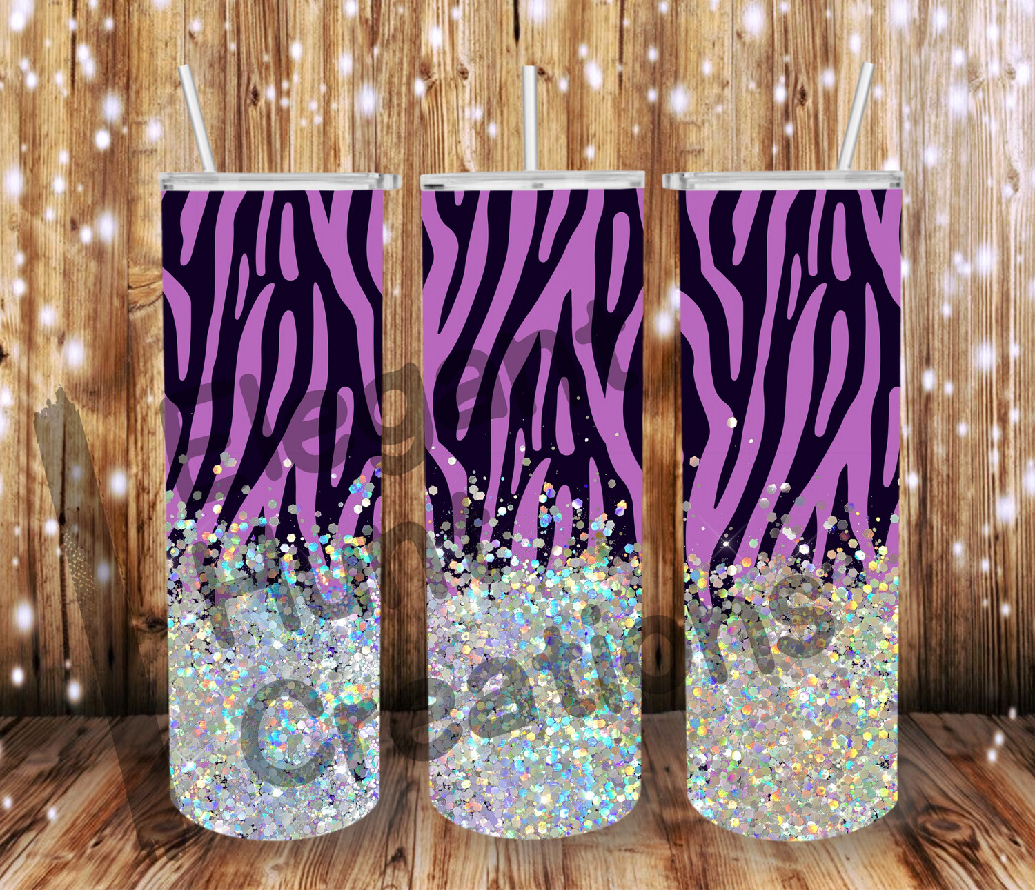 Purple Zebra Sub Tumbler