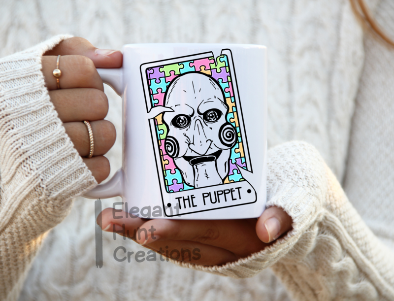 The Puppet Horror Tarot Coffee Mug | 15 ounces
