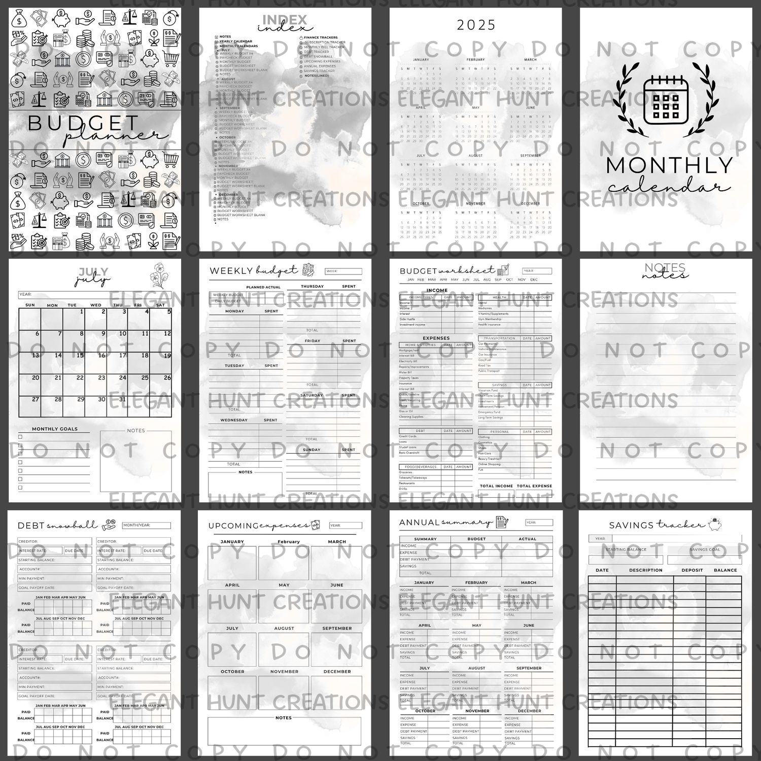 July-December DIGITAL Budget Binder