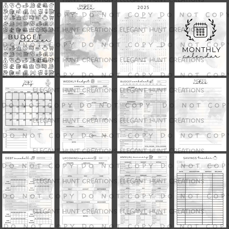 July-December DIGITAL Budget Binder