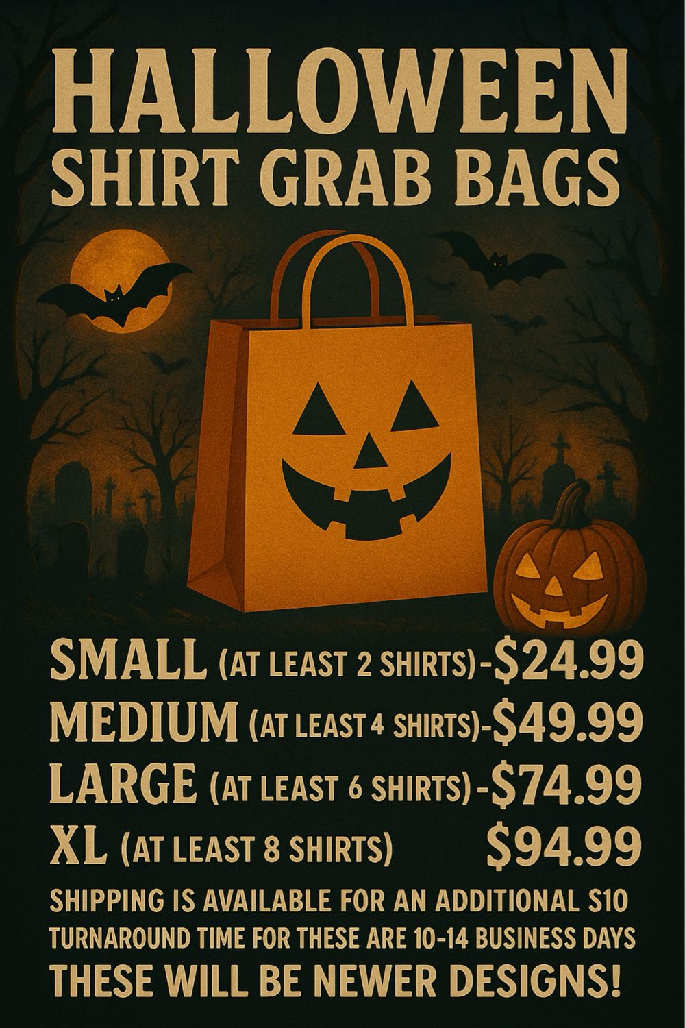 Halloween Tee Grab Bags
