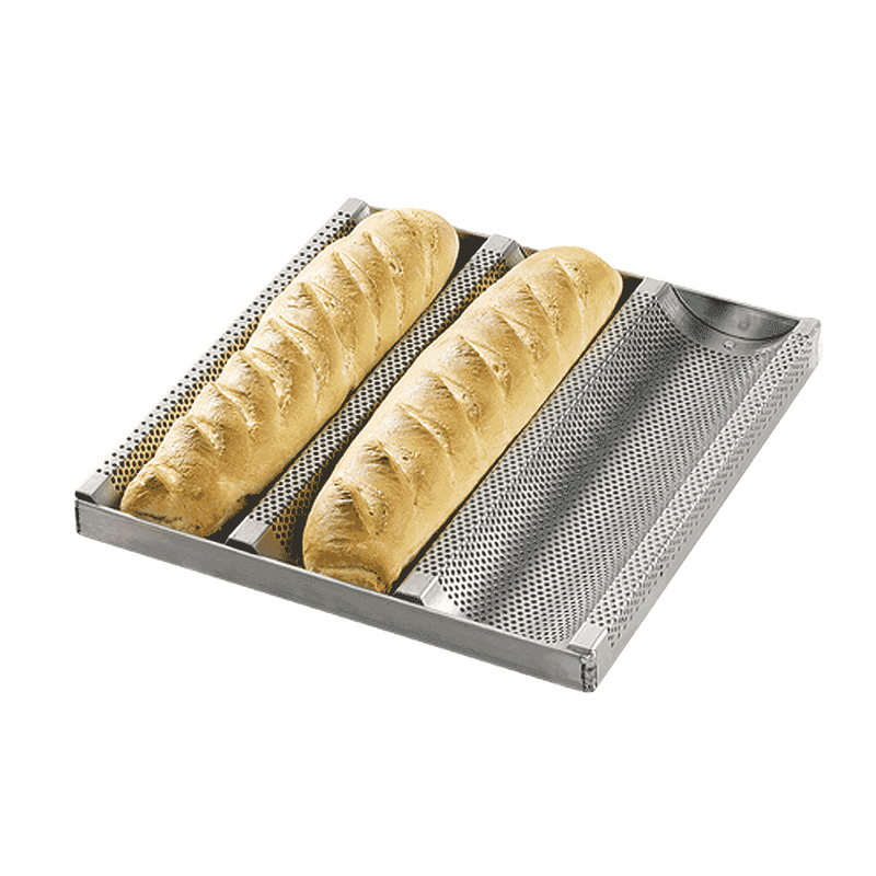 Baguettblech 3-muldig