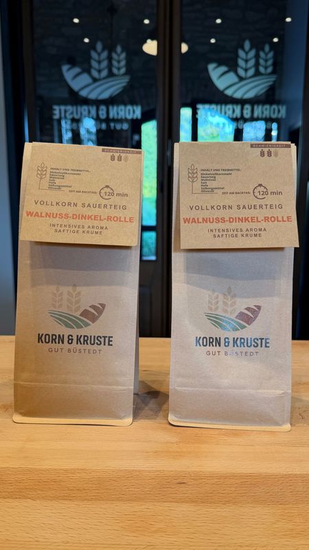 3er Set Dinkel-Walnuss-Rolle Backmischung