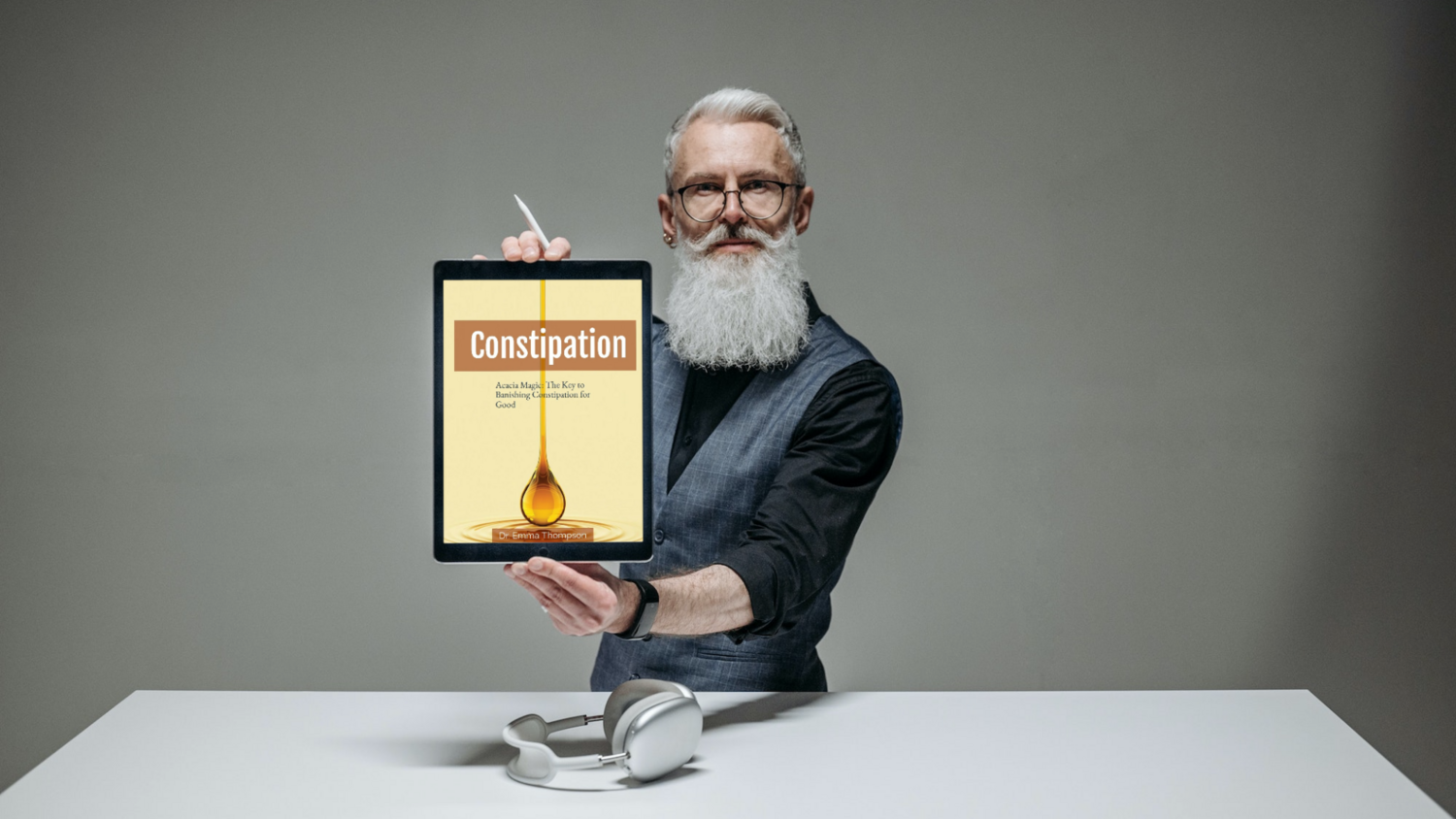 Audiobook (100 Minute) , Title "Acacia Magic : The Key to Banishing Constipation for Good", Author Dr. Emma Thompson.