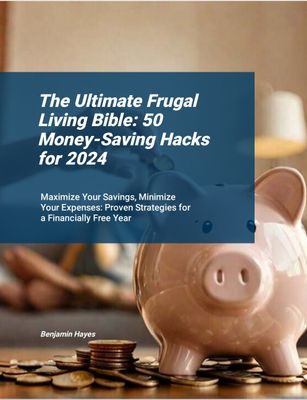 E-Book: The Ultimate Frugal Living Bible: 50 Money-Saving Hacks for 2024 E-Book: The Ultimate Frugal Living Bible: 50 Money-Saving Hacks for 2024