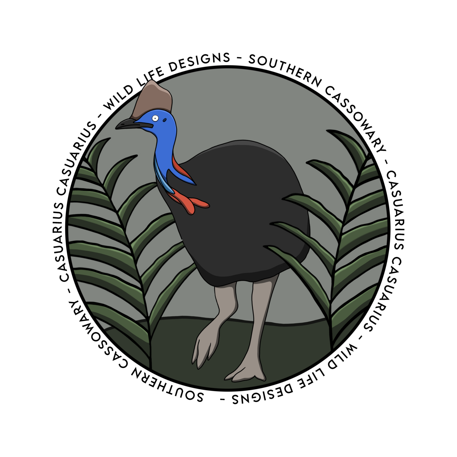 Southern Cassowary Sticker