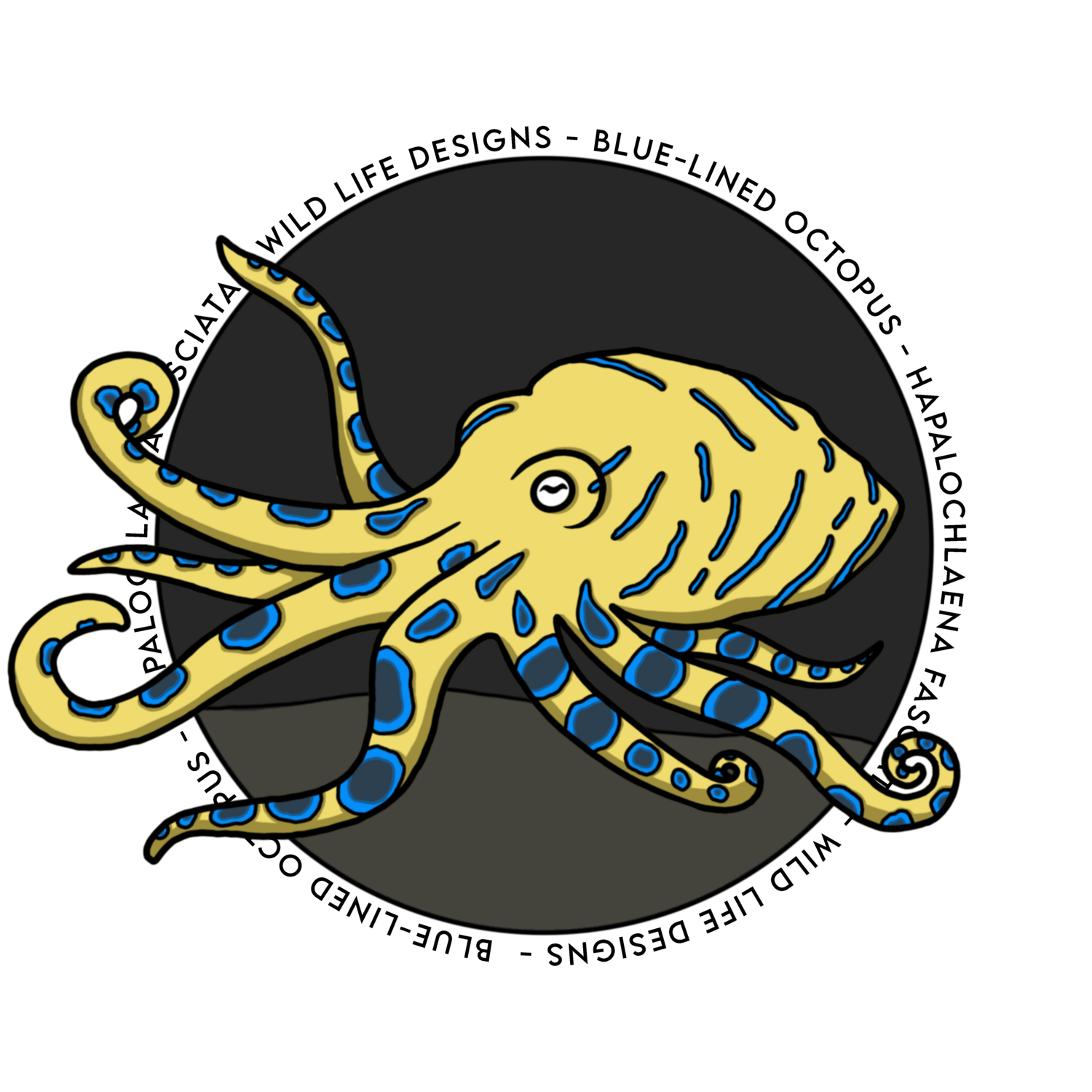 Blue-lined Octopus Sticker