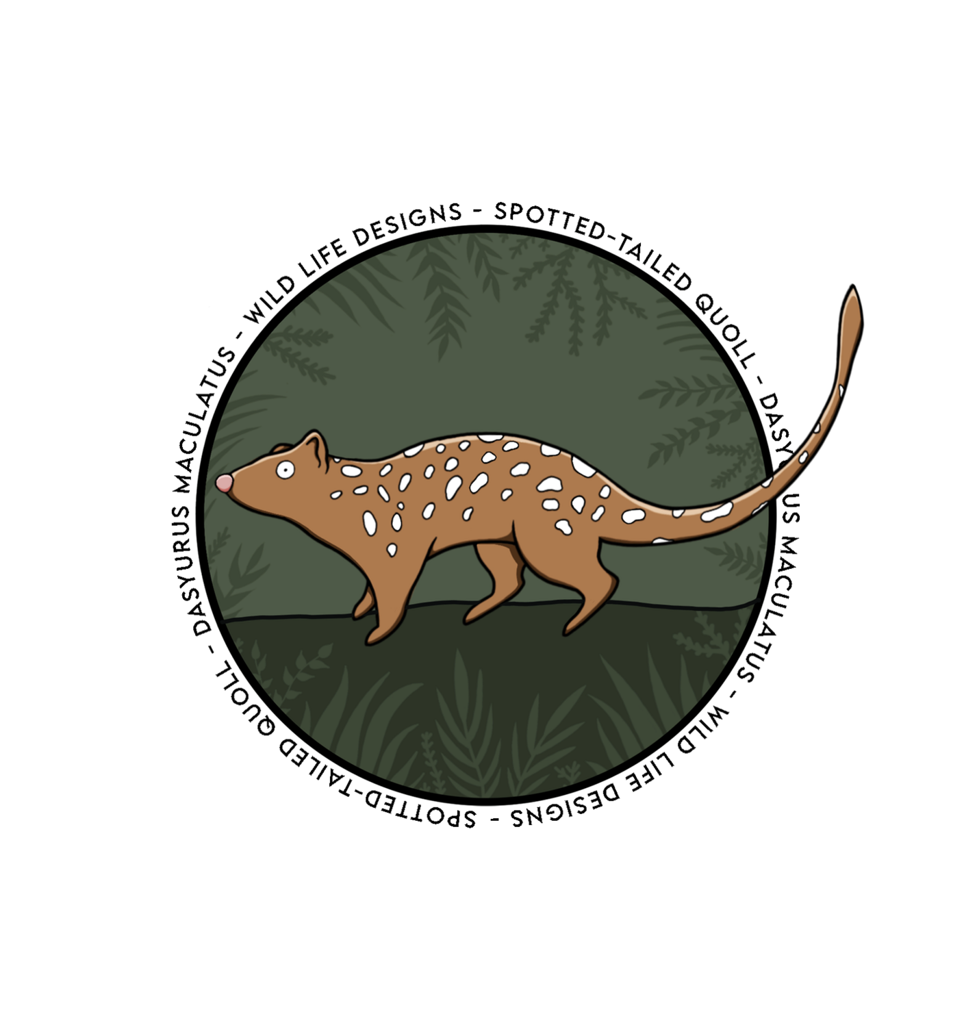 Spotted-tailed Quoll Sticker