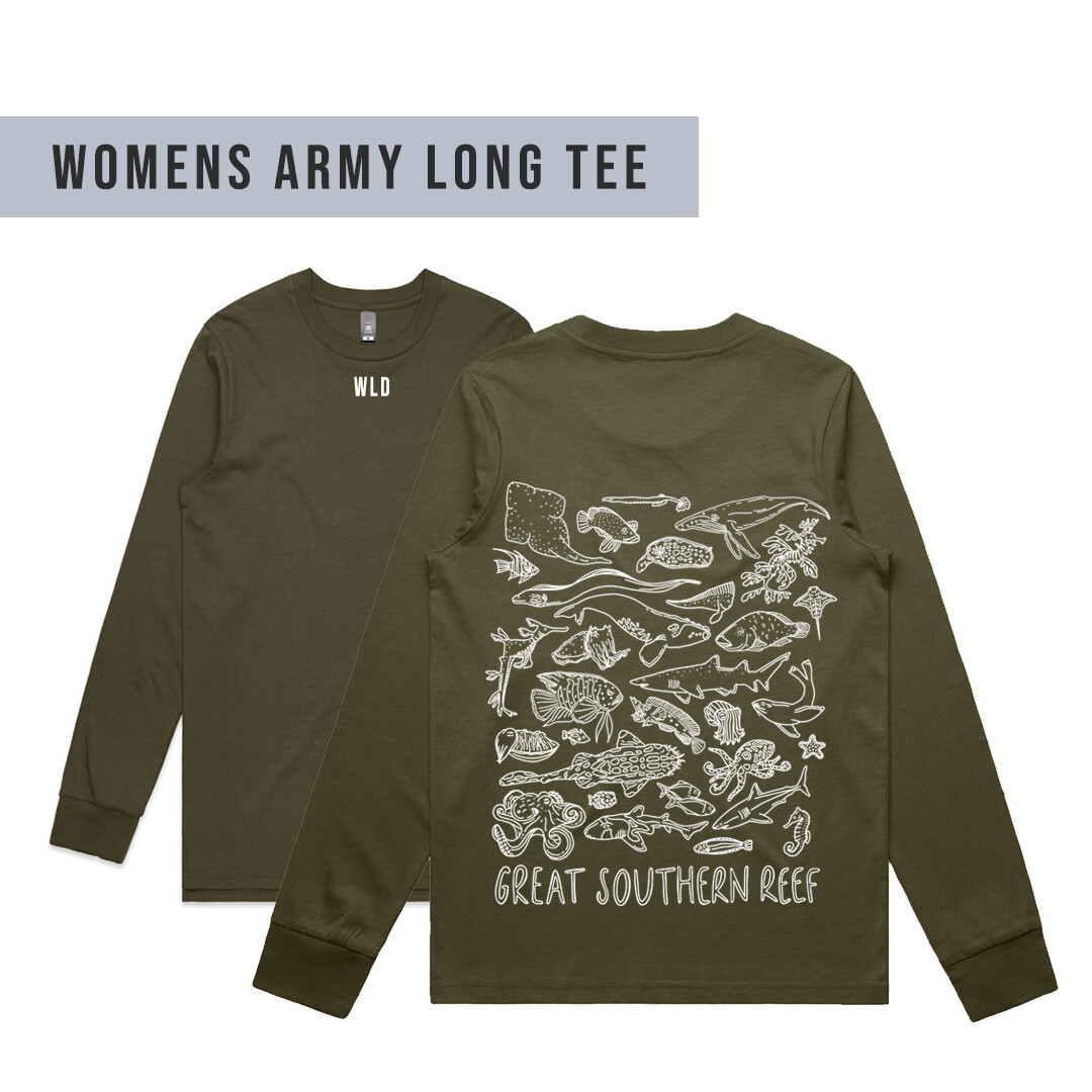 Women's Long Sleeve Tee - Great Southern Reef