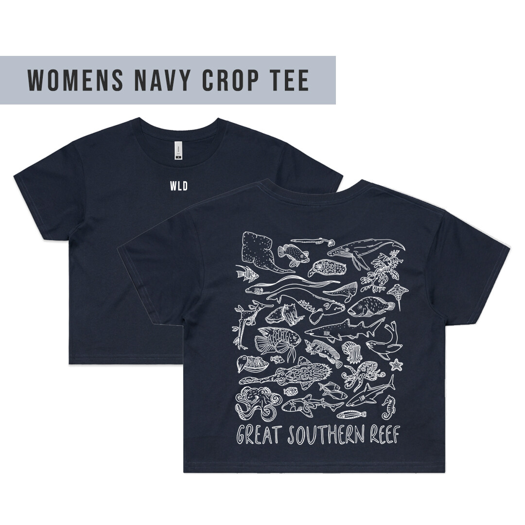 Women's Crop Tee - Great Southern Reef