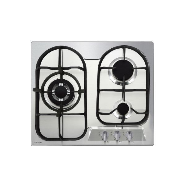 AZ-370SF - 60cm LPG/PUB S/S 3 Burner Gas Hob