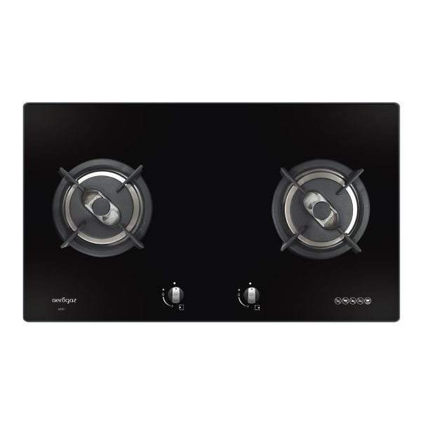 AZ-920F - 90cm LPG/PUB 2 Burner Glass Hob