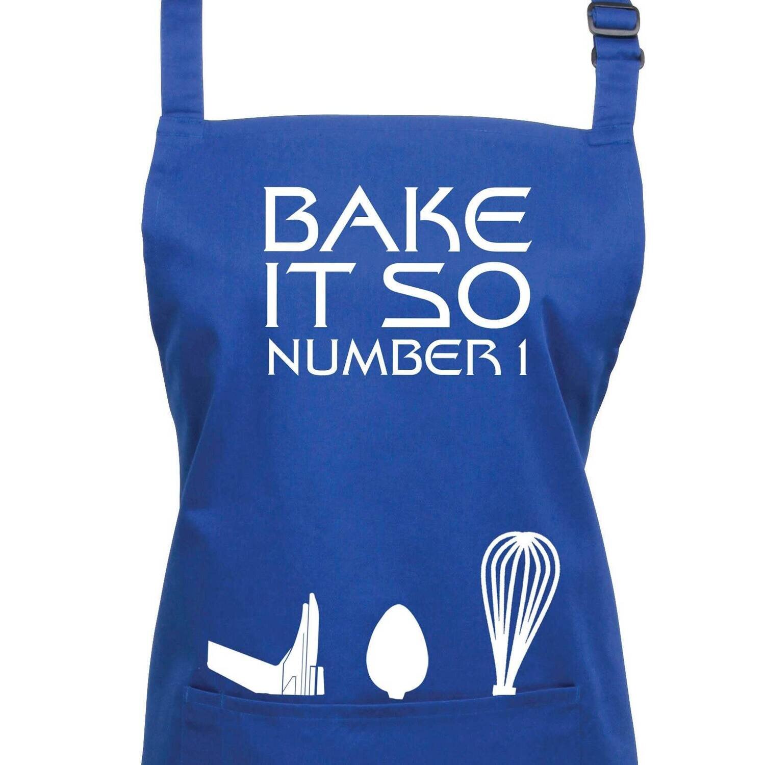Bake It So Number One Star Trek TNG Apron in 23 colours.