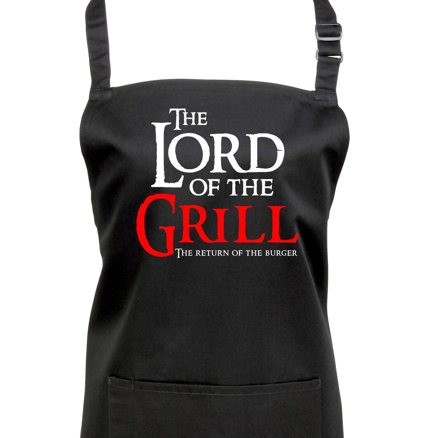 Funny Lord of the Grill BBQ Apron for Wizarding Fans.