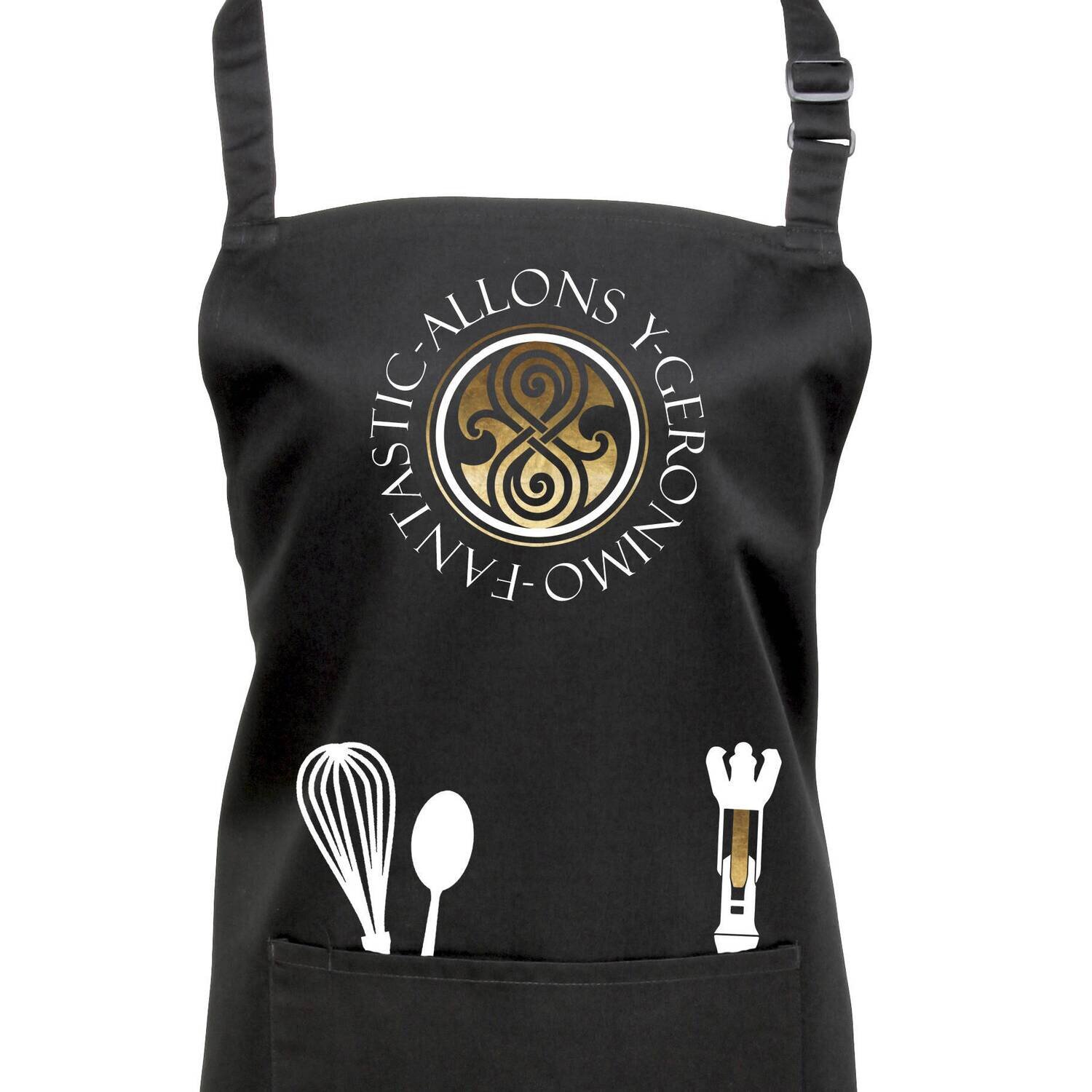 Doctor Who Time Lord Apron with Sonic Screwdriver.