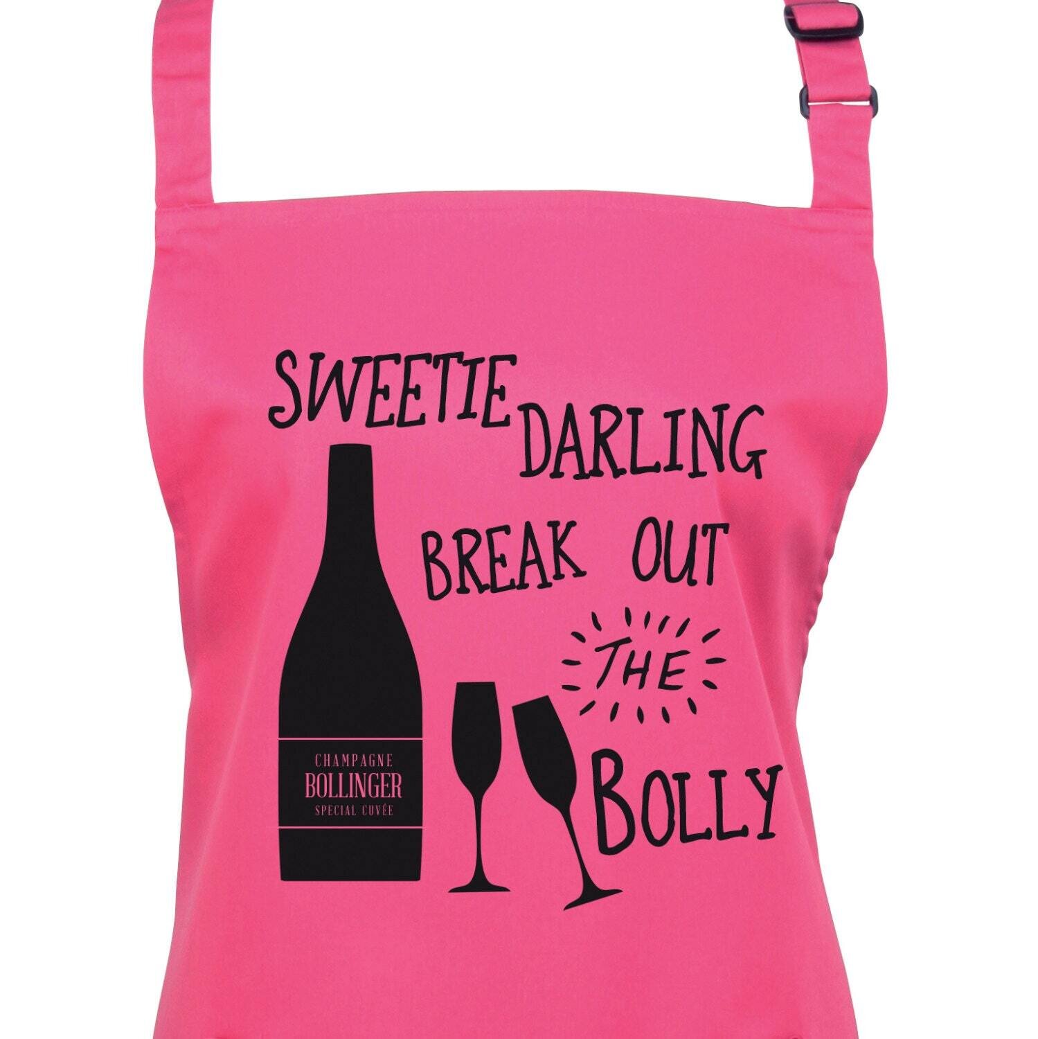 AbFab Sweetie Darling Apron in 23 Colours Absolutely Fabulous