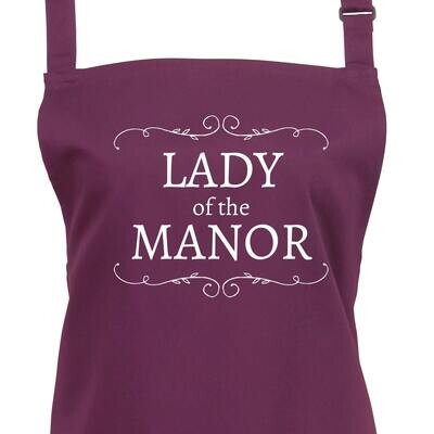 Lady of the Manor Apron In 23 Colours.