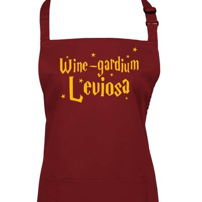 Funny Wine Spell Wizarding Apron. Choice of Colours