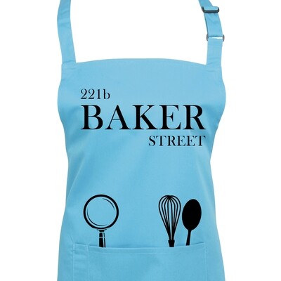 221b Baker Street Sherlock Holmes Apron in 23 Colours