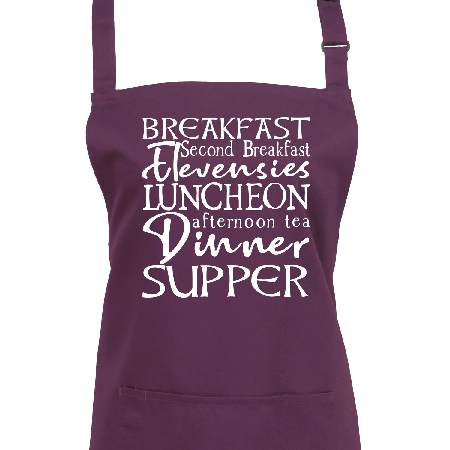 Second Breakfast Wizards Apron. Choice of Colours