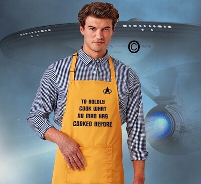 To Boldly Cook. Star Trek Apron for Trekkies.