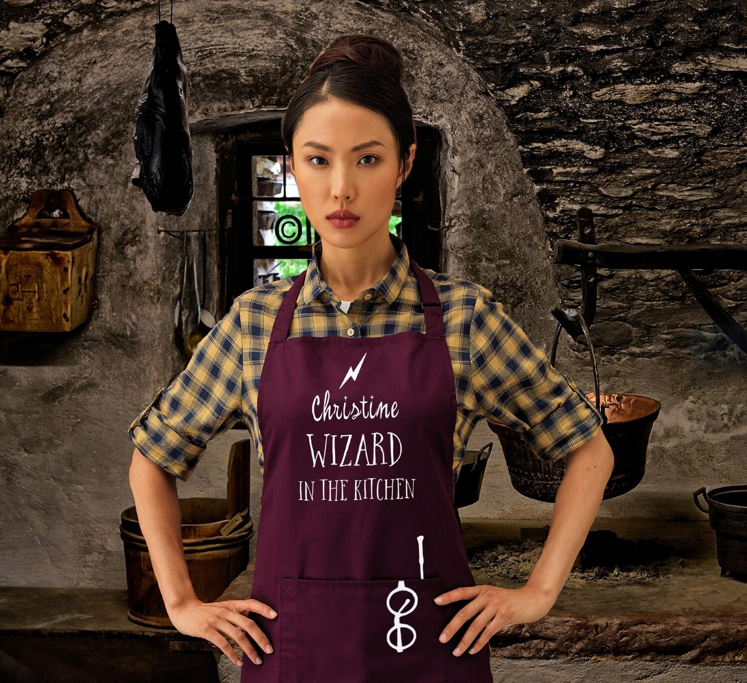 Personalised Wizard in the Kitchen Apron.