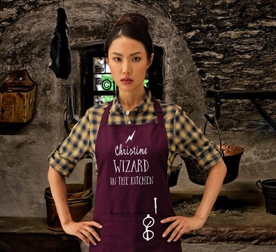 Personalised Wizard in the Kitchen Apron.
