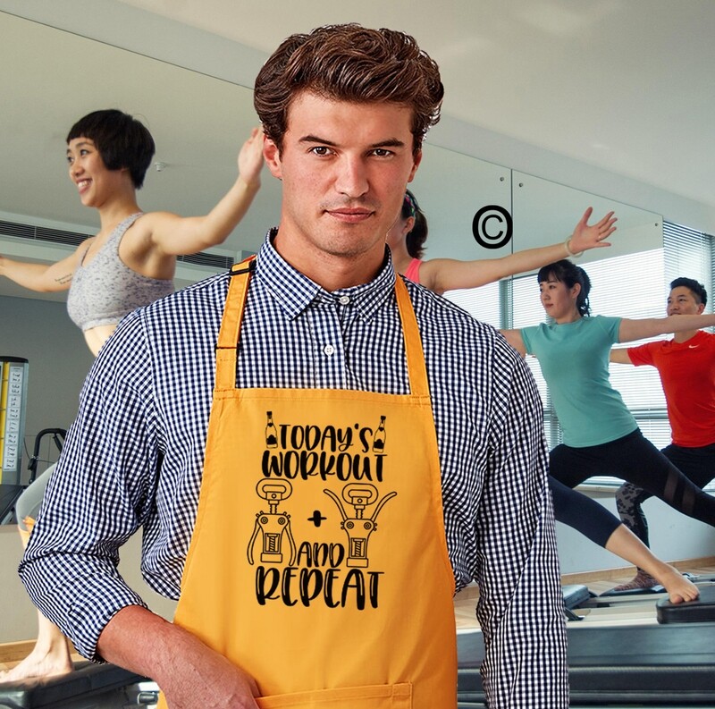Wine Lovers  Workout Apron.