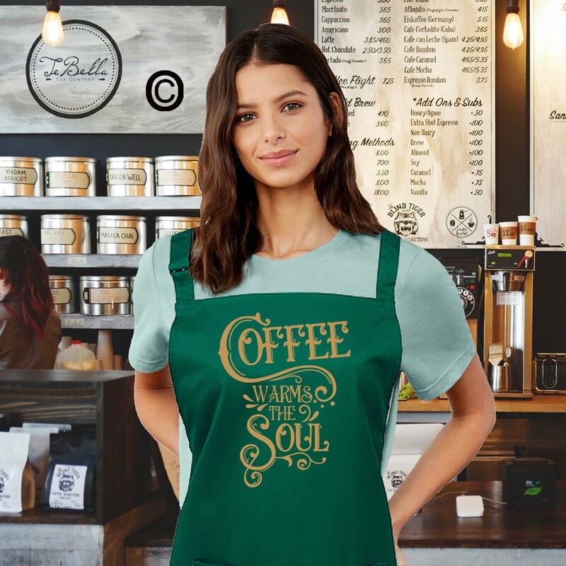 Coffee Warms The Soul  Apron.