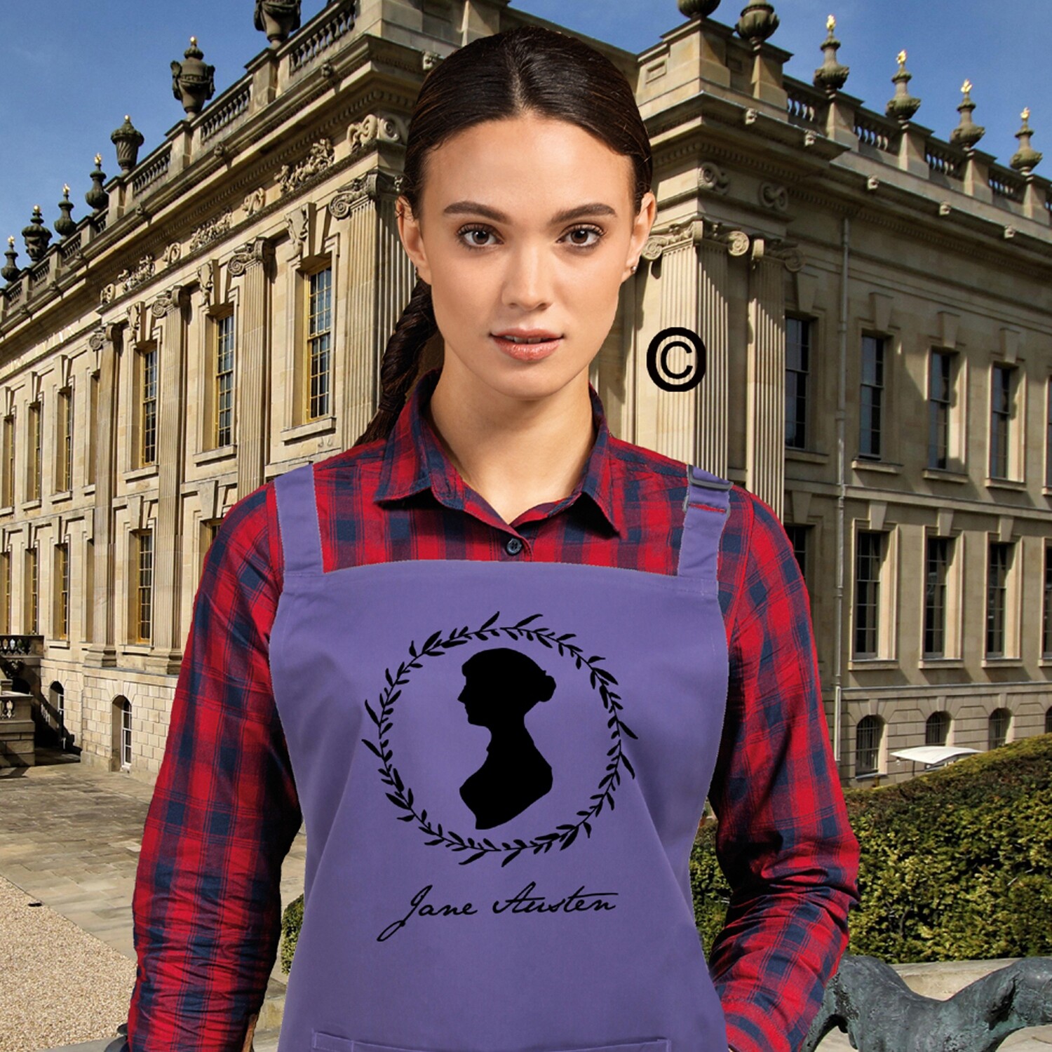 Jane Austen Silhouette &amp; Signature Apron.