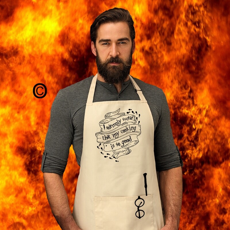 Personalised I Solemnly Swear Wizarding Apron.