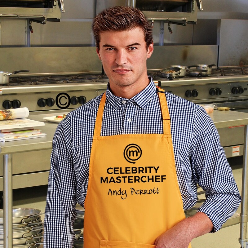 Personalised Celebrity Master Chef Apron.