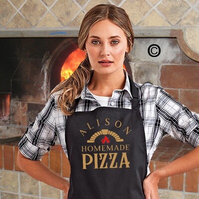 Personalised Homemade Pizza Apron.