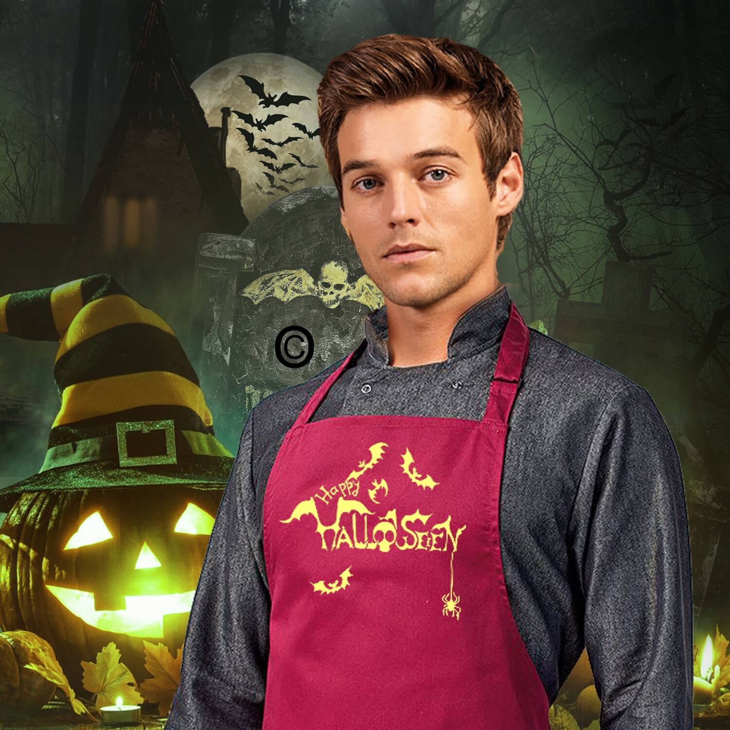 Happy Halloween Apron