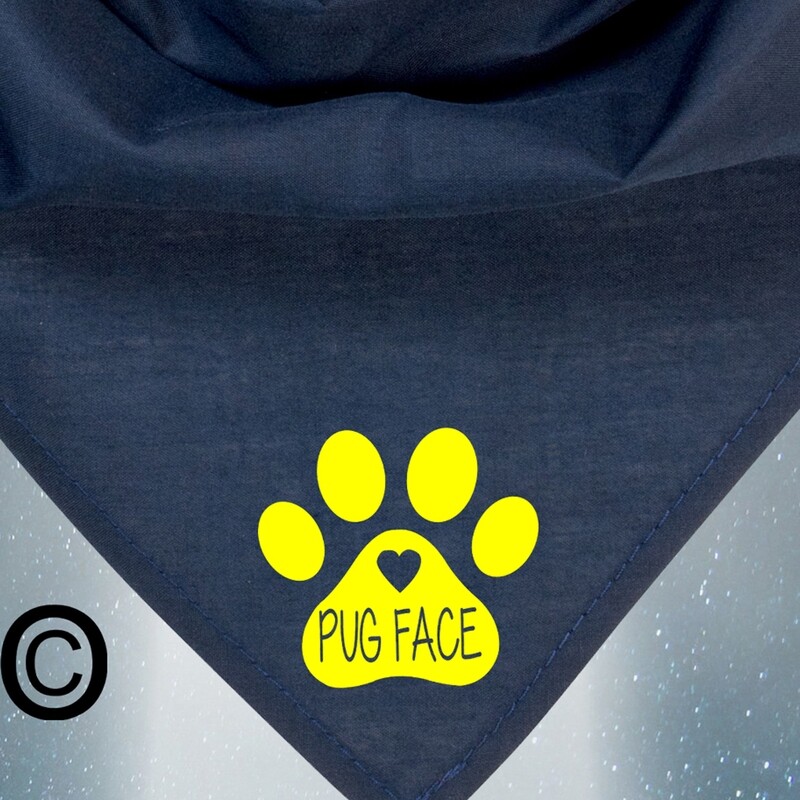 Personalized Dog Bandana in 15 Colours.