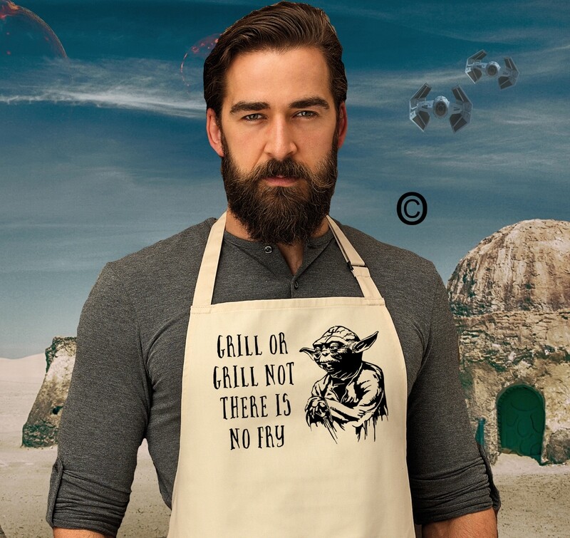 Yoda Cooking Quote Apron.