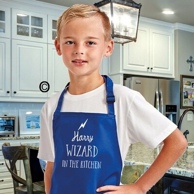 Personalized Childrens Wizard Apron.