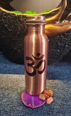 Koperen drinkfles met Ohm symbool, 750 ml Koperen drinkfles met Ohm symbool, 750 ml