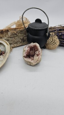 Roze Amethist geode - 49 gram - Patagonië Roze Amethist geode - 49 gram - Patagonië