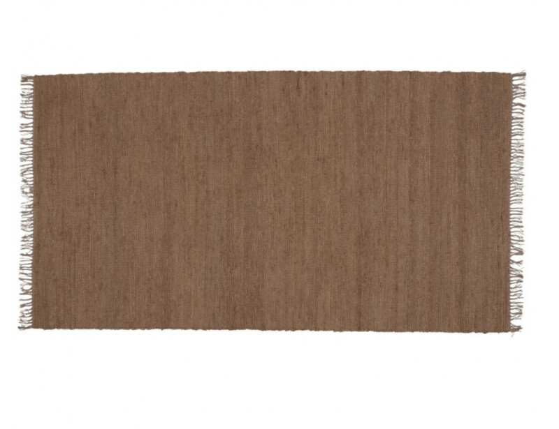 Tapis jute avec frange
