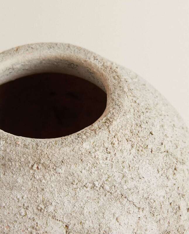 Vase Texturé en Terre Cuite