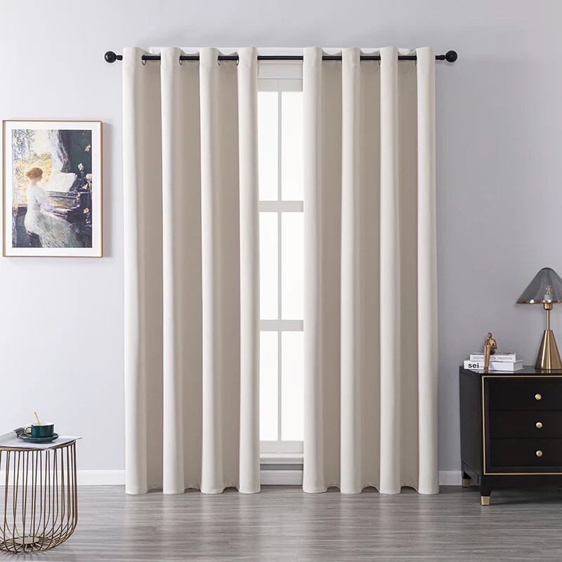 Rideau lisse en coton