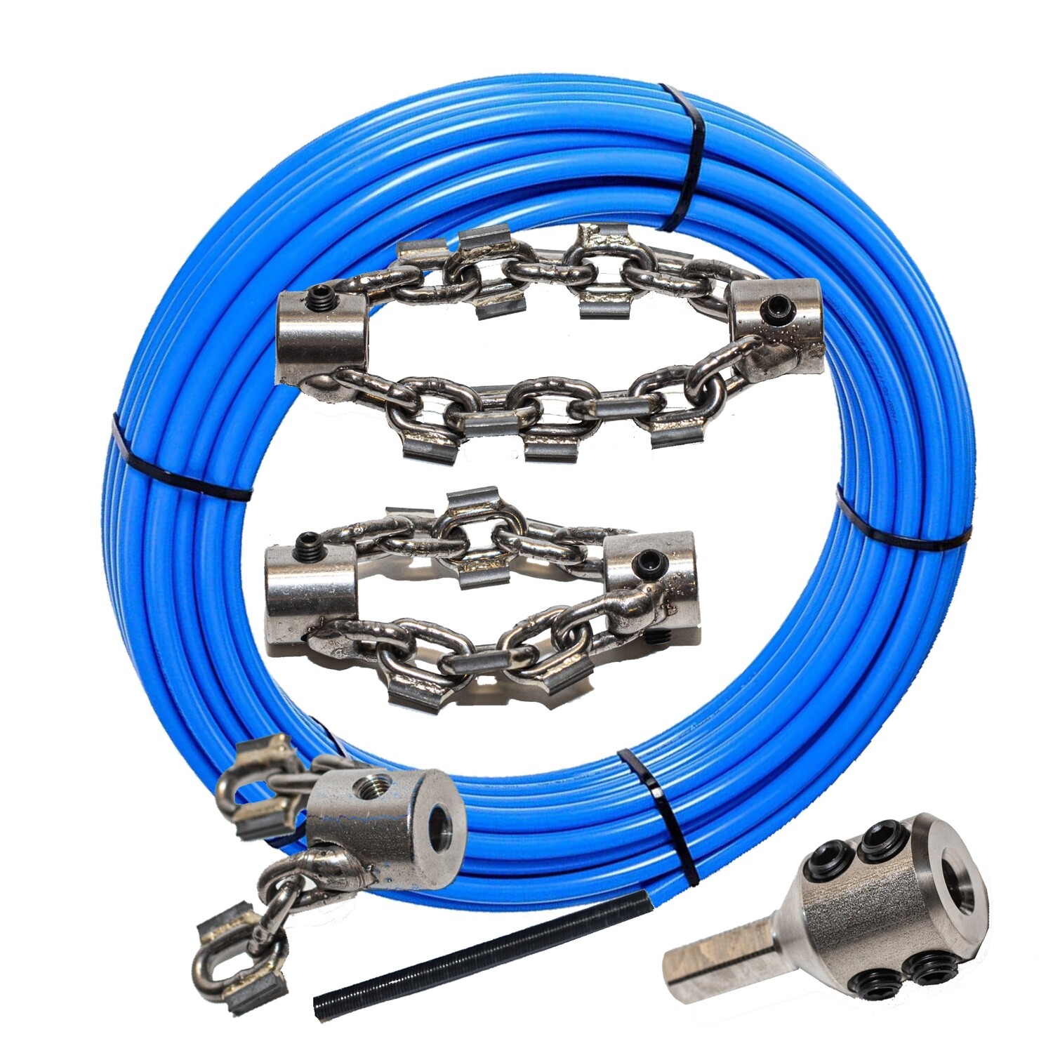 Blockage Removal Kit - Cast Iron Pipes - 32mm (1,26") to 50mm (2")