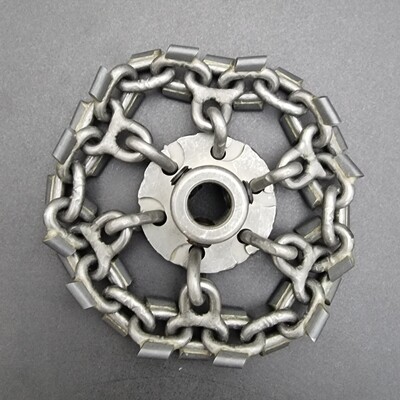 Circular Chain (Cast Iron & Clay Pipes) knocker is perfect for removal of hard incrustations such as urine scale, lime scale, cement or tile grout, better than Renssi