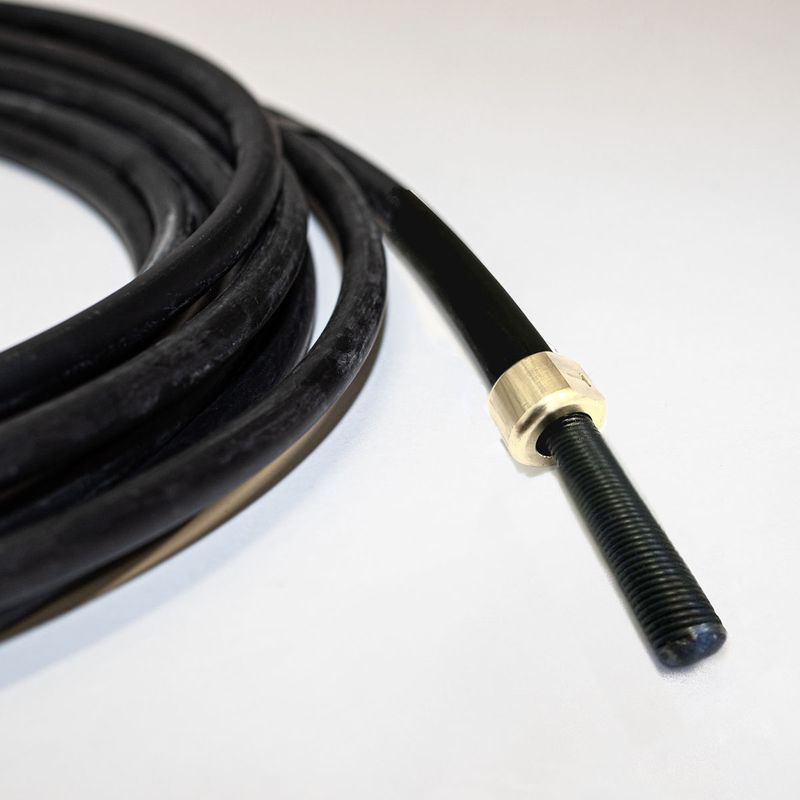 What are the benefits of a flexible shaft over a drain auger?