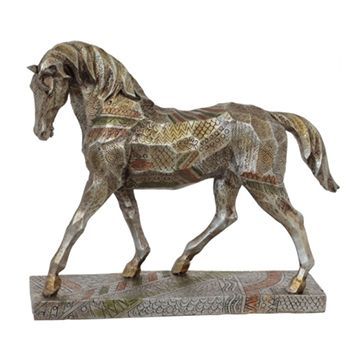 Silver / Gold Geo Horse