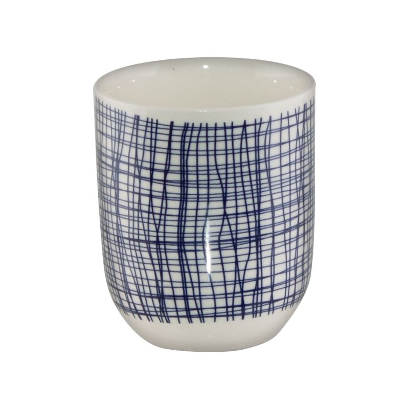 BLUE WEAVE TEA CUP