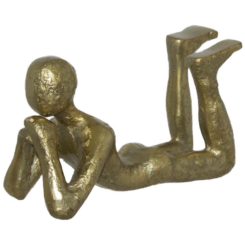 GOLD THINKING FIGURINE